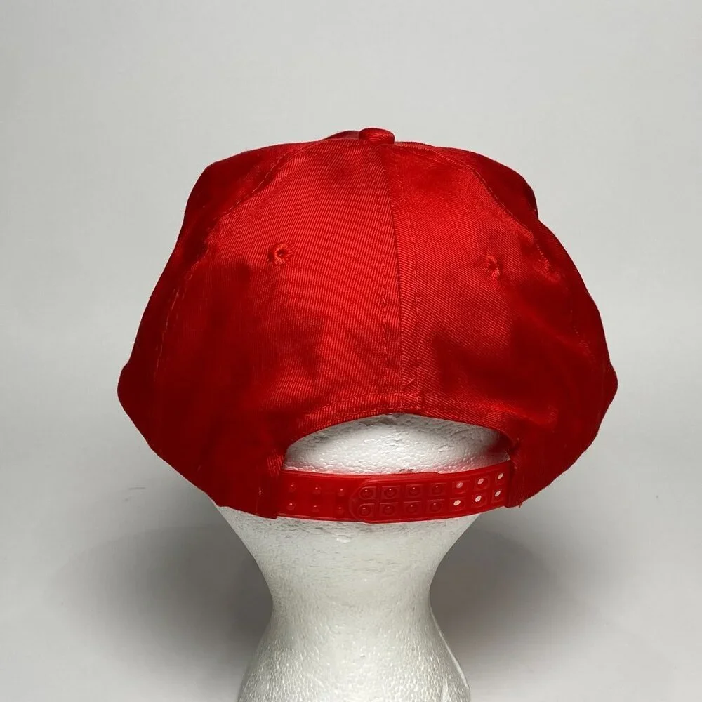 Vintage Jolly Jellies Snapback Trucker Hat Red Rope Detail Promotional Cap